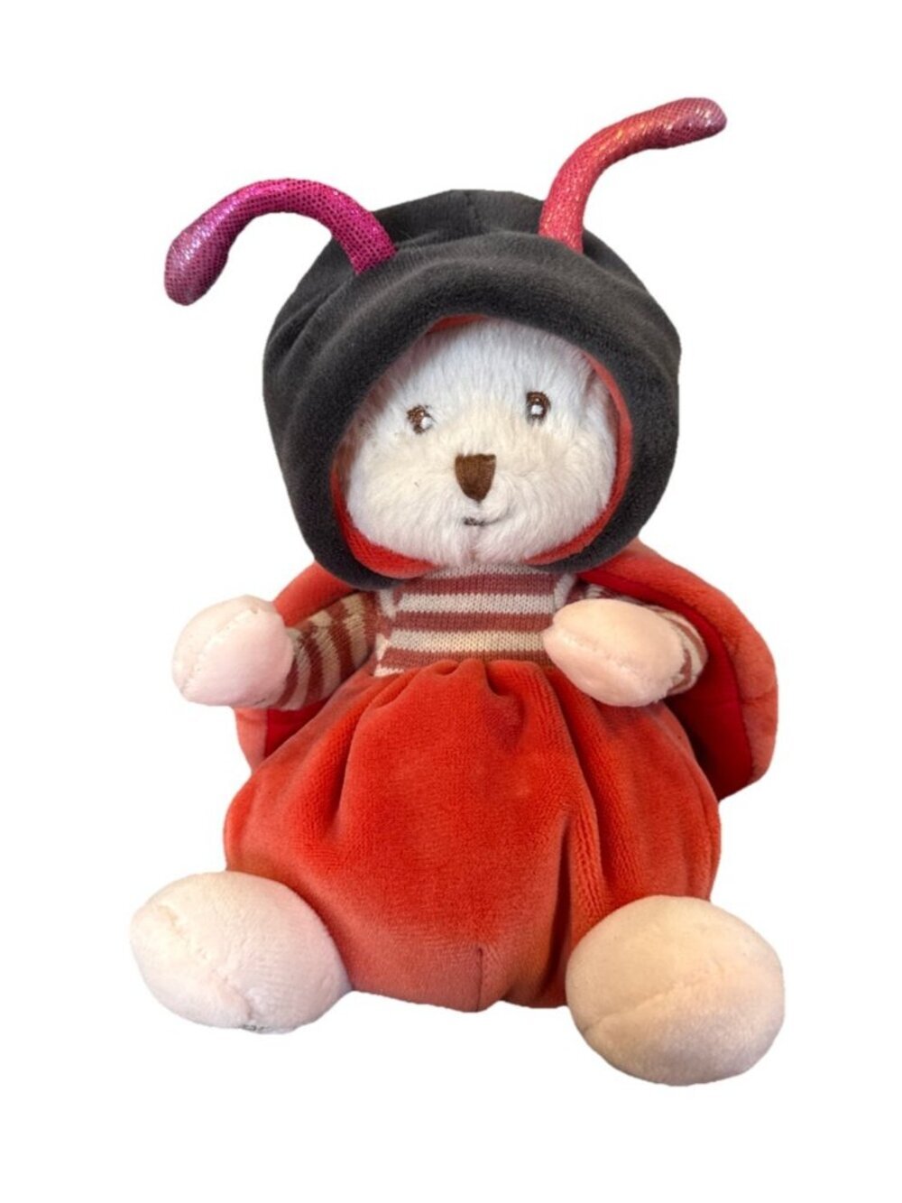 Bukowski Ziggy Ladybug Plush Teddy Bear Doll  Authentic 5” Bean Bag Stuff Animal